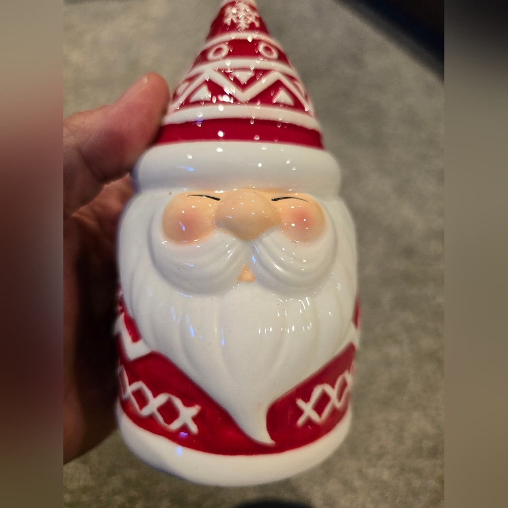 Festive Red and White Santa Scentsy Nightlight Topper